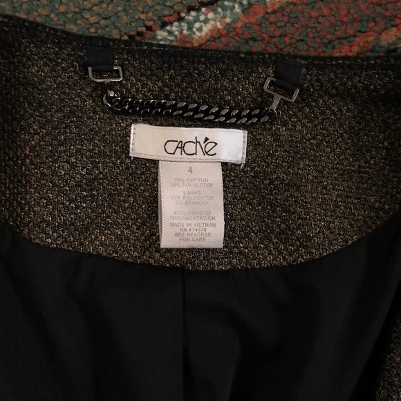 Cache rust metallic blazer - Picture 3 of 4